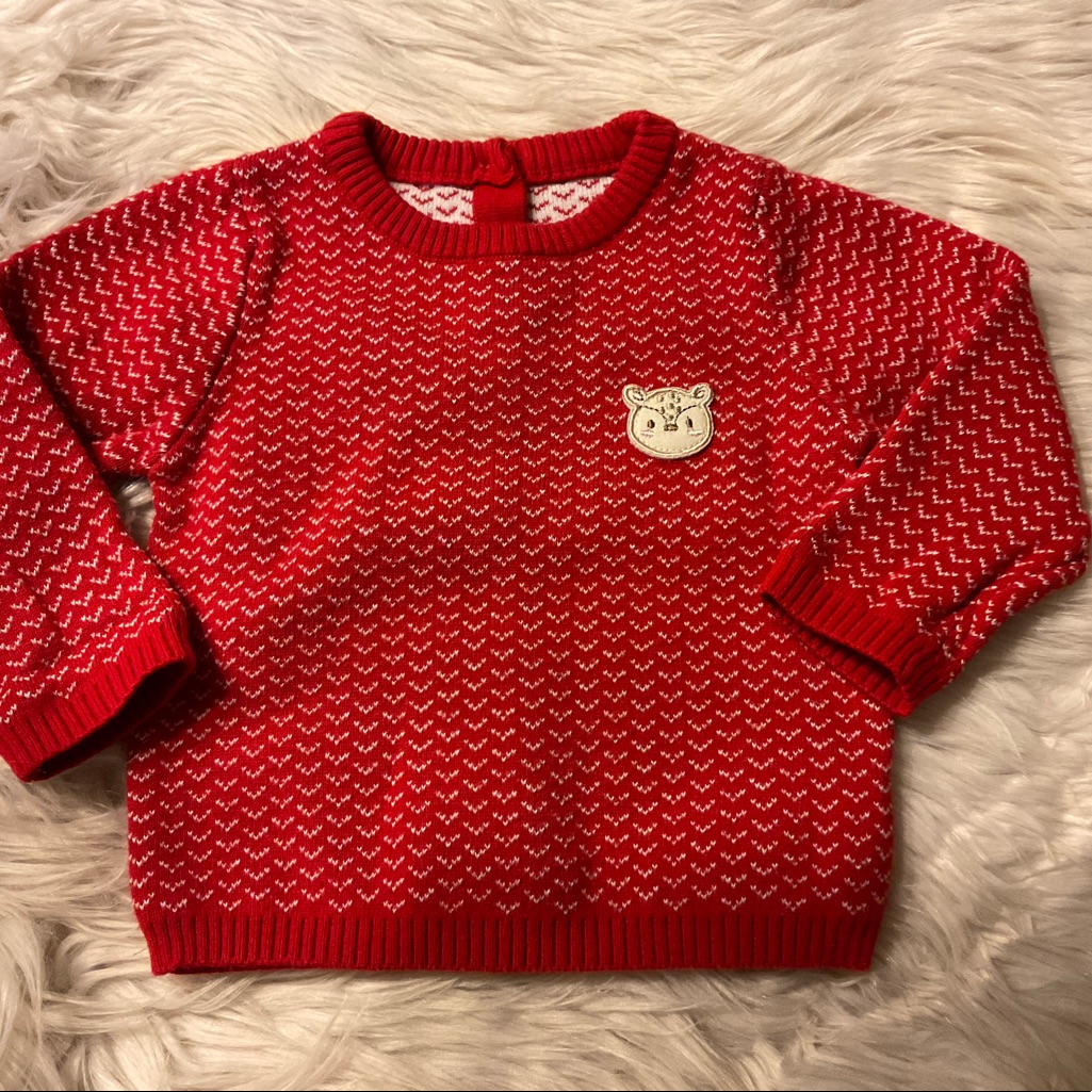Red Knit Pullover
